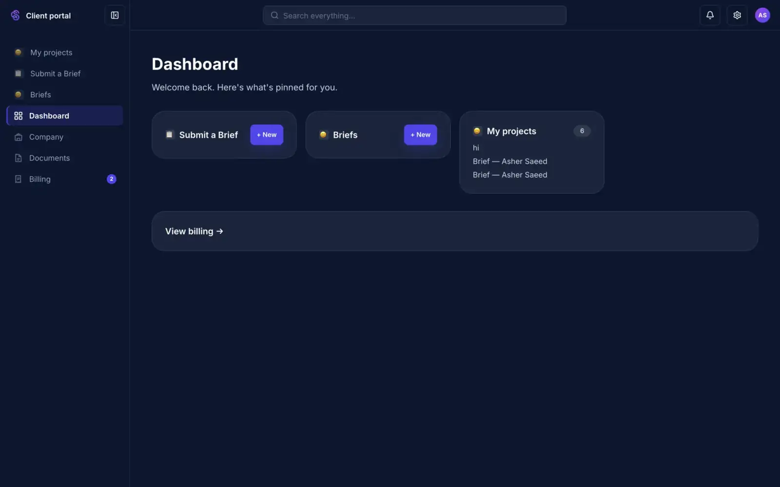 Client portals
